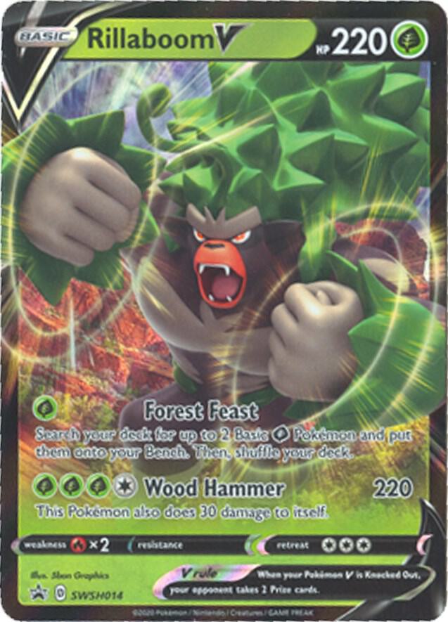 Rillaboom V - SWSH014 - SWSH: Sword & Shield Promo Cards (SWSD)