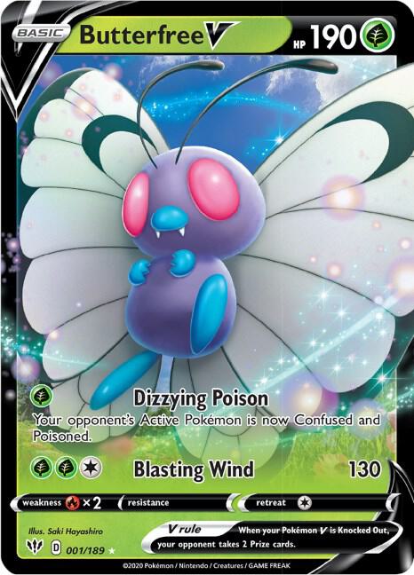Butterfree V - SWSH03: Darkness Ablaze (SWSH03) 001/189