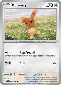 Buneary - 083/094 (Reverse Holofoil)