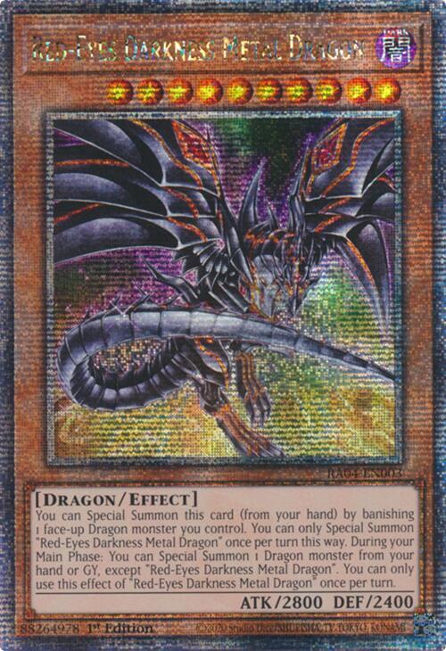 Red-Eyes Darkness Metal Dragon (Alt Art) - 1st - RA04-EN003 QCR